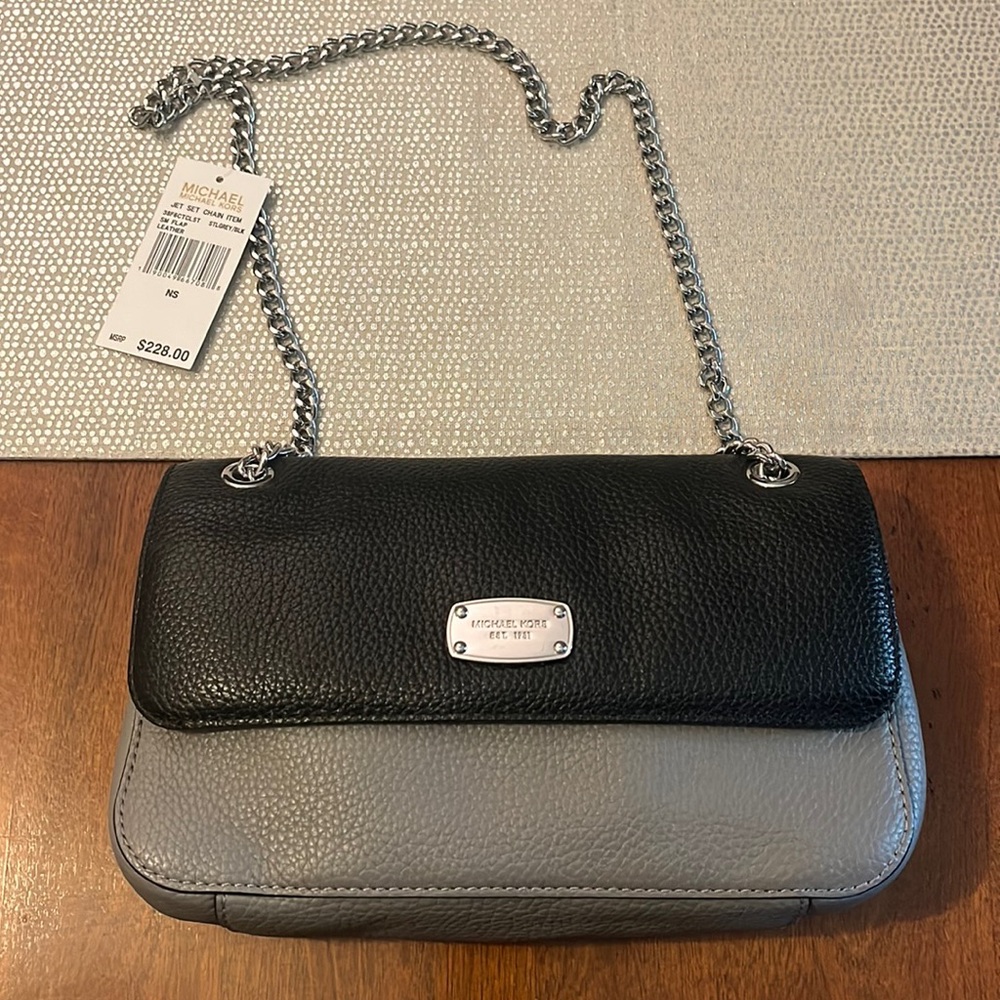 Michael Kors Leather Flap Bag. NWT